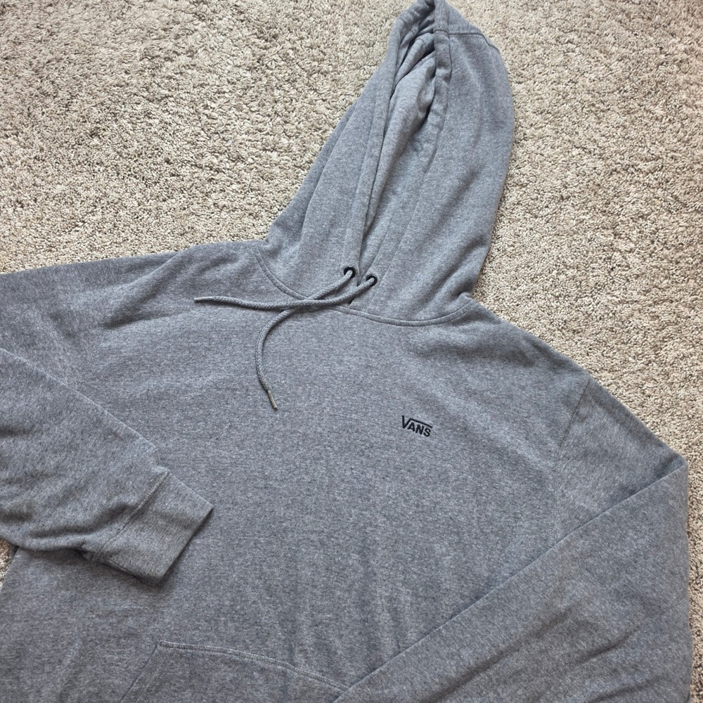 Vans Pullover Hoodie Mens Large Gray Cotton Blend Skater Streetwear Skateboard